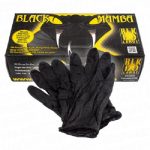 Black Mamba 6 25 mil Nitrile Glove-Black Large
